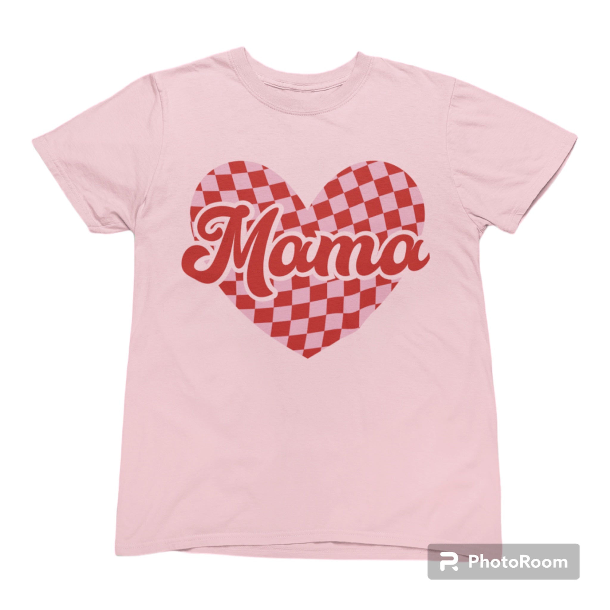 Mama Checkered Heart