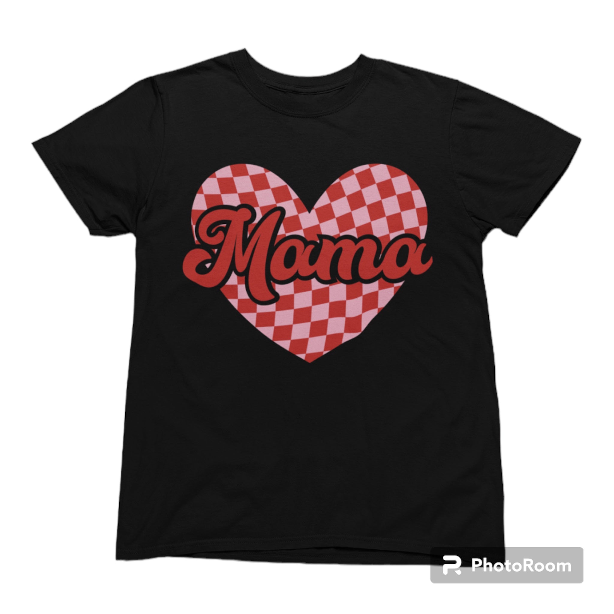 Mama Checkered Heart